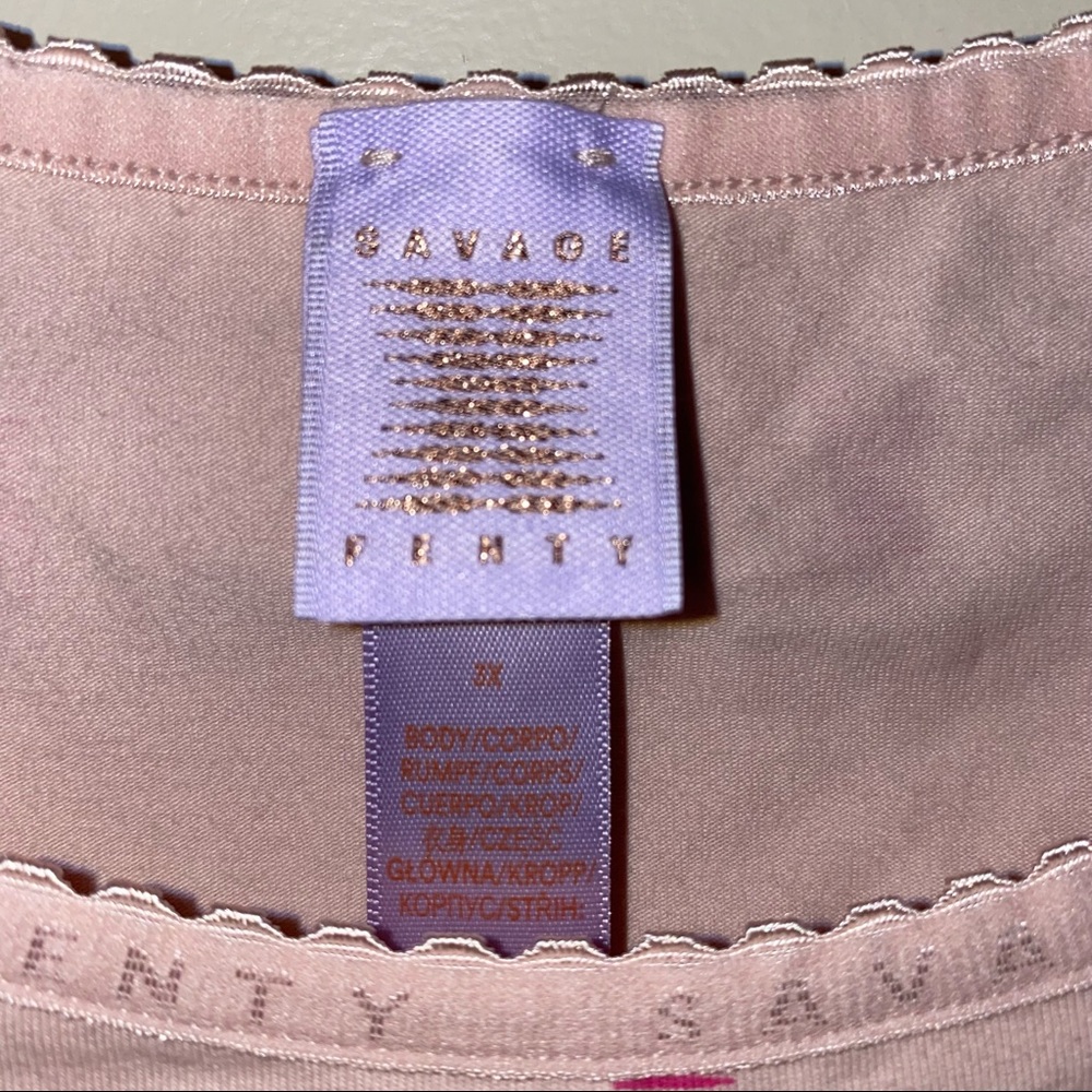 NWOT savage x fenty crop sleep top - Picture 2 of 3